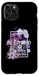 iPhone 11 Pro Purple Blessed & Blooming Purple Color Graphic Case