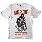 Motley Crue Vintage Sex Drugs Rock & Roll ‘83 Tour Men’s White T-Shirt (M)