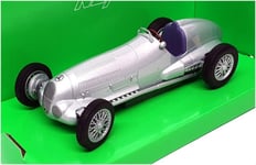 Welly 1/24 Scale Diecast 24109W - 1937 Mercedes Benz W125 - Silver