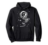 Worm On A String Meme Wormstronaut Retro Space Suit Pullover Hoodie