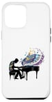 Coque pour iPhone 12 Pro Max Piano Piano Jouant Piano Joueur Art