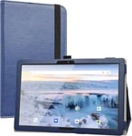 Compatible Avec Archos T101 Coque,Slim Pu Cuir Etui Et Pliable Stand Folio Housse Coque Couverture Pour 10.1"" Archos T101 4g Tablet(Non Compatible Avec Archos 101 Oxygen 4g),Bleu