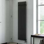 Terma Electric Radiator, Steel, Heban Black, 1800h x 480w (mm) [1kw]