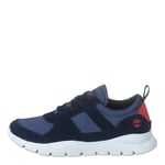 Timberland Boroughs Project Mix Oxford (Youth), Unisex Kids’ Low-Top Sneakers, Navy, 1 UK (33 EU)