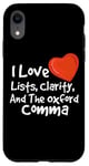 iPhone XR Oxford Comma Grammar Geek Funny Grammar English Teacher Case