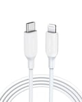 Anker USB-C to Lightning Cable, 541 Cable (6 ft), MFi Certified Fast Charging Lightning Cable for iPhone 13 13 Pro 12 Pro Max 12 11 X XS XR 8 Plus, AirPods Pro, Supports Power Delivery (White)