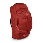 Osprey Farpoint 55, sac de voyage homme avec sac d'appoint amovible de 13 L - Jasper Red (S/M)