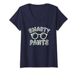 Womens Funny Little Mr SMARTY PANTS School Alumni I'm So Ready V-Neck T-Shirt