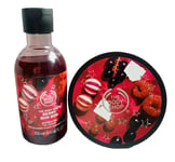 The Body Shop Berry Bon Bon Body Butter 200ml & Shower Gel Wash Discontinued Set