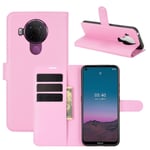 Protective Phone Case For Nokia 5.4 Flip Cover Bag Pouch Bumper Pink New