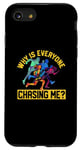 Coque pour iPhone SE (2020) / 7 / 8 Funny Cross Country Runner Why Is Everyone Chasing Me