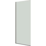 Dansani Match brusevæg, 97 cm, klart glas, satin profil