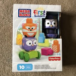 Mega Bloks First Builders Stack N Roll Forest Friends Building Set