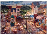 Puzzle 1000 pieces Un soir a Paris, Peinture Adulte - Ville romantique, Art