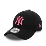 NEW ERA NEW YORK YANKEES BASEBALL CAP.9FORTY BLACK PINK NEON STRAPBACK HAT W24