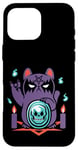 Coque pour iPhone 16 Pro Max Chat japonais ManekiNeko - Bad Luck - Adorable chat gothique