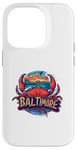 Coque pour iPhone 14 Pro Baltimore Maryland MD DMV Fruits de mer Vacation Crabe Ocean Fun