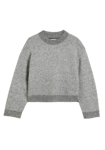 Tine Knit Crew Neck - Dk. Grey Mix