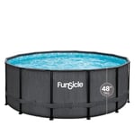 Piscine Tubulaire Ronde Funsicle Ø 3,66m x h1,22m Noire