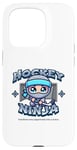 Coque pour iPhone 15 Pro Joueur ninja de hockey sur glace