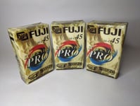 3 x Fuji Super Pro SE-C45 High Quality VHS-C Compact Camcorder Video Cassettes