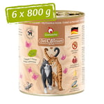 GranataPet Delicatessen Nourriture Humide pour Chats à la Dinde et au Faisan - Nourriture pour Chat - Nourriture pour Les gourmets - sans céréales et sans Sucre - 6 x 800 g