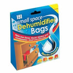 2 pack Small Space Dehumidifier Bags Sachet Mould Mildew Damp Wardrobe Drawers