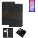 Etui housse pour téléphone Huawei Enjoy 20e Coque portefeuille brun