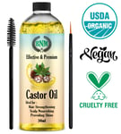 100% Pure Organic Castor Oil for Eyelashes ❤️ Eyebrows Hair Growth 30ml 🔥✅