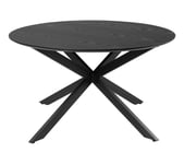 Table basse ronde AVA noire