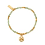 ChloBo GBAFR3405 In Bloom FLOWER MANDALA Aventurine Bracelet Jewellery