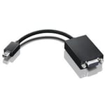 Lenovo - Câble VGA - Mini DisplayPort (M) pour HD-15 (VGA) (F) - 20 cm - pour Lenovo ThinkPad Helix, ThinkPad L570, P51, T430, T430i, T431s, T470p, T530, T530i, W550s, X1, X1 Yoga, X240, X250, X260