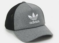 NEW Mens Adidas Grey LOGO  Original Trefoil Mesh Hat Trucker Cap UNISEX