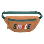 LÄSSIG Sac ventral pour Enfant avec Sangle réglable/Mini Bum Bag Cord Smile Caramel