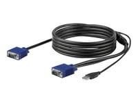 Startech.Com 10 Ft. (3 M) Usb Kvm Cable For Startech.Com Rackmount Consoles - Vga And Usb Kvm Console Cable (Rkconsuv10) - Video- / Usb-Kabel - Mini-Vga (Hann) Til Usb, Hd-15 (Vga) (Hann) - 3 M - For P/N: Rkcons1701, Rkcons1708k, Rkcons1716k, Rkcons