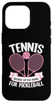 Coque pour iPhone 16 Pro Tennis Because I'm Too Young for Pickleball