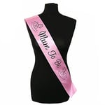 Pink With Black ‘Mum To Be’ Sash