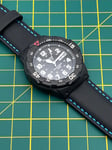 Casio Dive Watch MRW200H1BVES Custom Fitted Carbon Fibre Nylon Canvas Watch Band