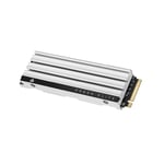 Corsair MP600 Elite 4 to M.2 PCIe Gen4 x4 NVMe SSD pour PS5 – Dissipateur Thermique Inclus – M.2 2280 – Lecture Séquentielle Jusqu'à 7 000 Mo/s – 3D TLC NAND Haute Densité – Blanc