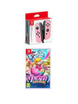 Nintendo Switch Princess Peach Showtime &Amp; Pastel Pink Joy-Con Controllers