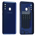 Vitre Arrière Coque Batterie Pour Samsung A20e (A202f) Bleu/Blue Logo+Adhésif+Ce+Vitre Camara