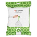 Brabantia PerfectFit Bin Liners, Size G 23-30L - 40 Thick Plastic Trash Bags UK