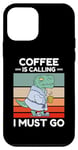 iPhone 12 mini Vintage Dinosaur Coffee Is Calling I Must Go Coffee Lover Case