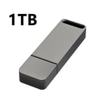 Clé USB en métal haute vitesse,clé USB,clé USB,d'origine,2 To,1 To,3.1 Go,512 - Type dark gray 1TB #B