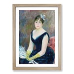 Big Box Art Madame Leon Clapisson by Pierre-Auguste Renoir Framed Wall Art Picture Print Ready to Hang, Oak A2 (62 x 45 cm)