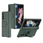 Vert Galaxy Z Fold 2-Coque rigide magnétique pour Samsung Galaxy, étui pliable 2 plis 3 5G, support d'armure,