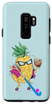 Coque pour Galaxy S9+ Hockey, ananas, fête hawaïenne, hockey de campagne