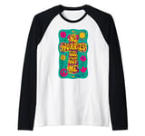 No Worries God-Got Me Hippie Funny Christian Religion Jesus Raglan Baseball Tee