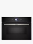 Bosch Series 8 CMG7761B1B Built-in Compact Single Electric Oven with Microwave Function, Black