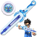 Infinity Nado Toupie pour Enfants Jouets métalliques garçons, Battle Tops toupie Launcher, Spinning Tops à partir de 5 6 7 8 9 10 11 12 Ans, Mini Sword Blazing War Bear